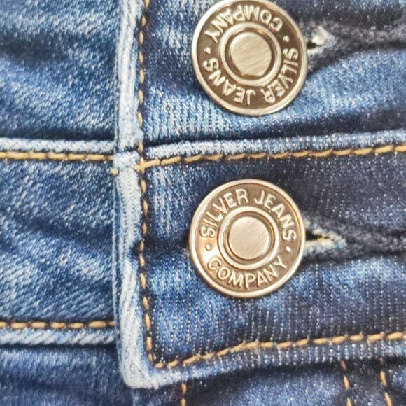 Silver Jeans Suki Short denim blue women's size W28/L4 - Picture 10 of 14